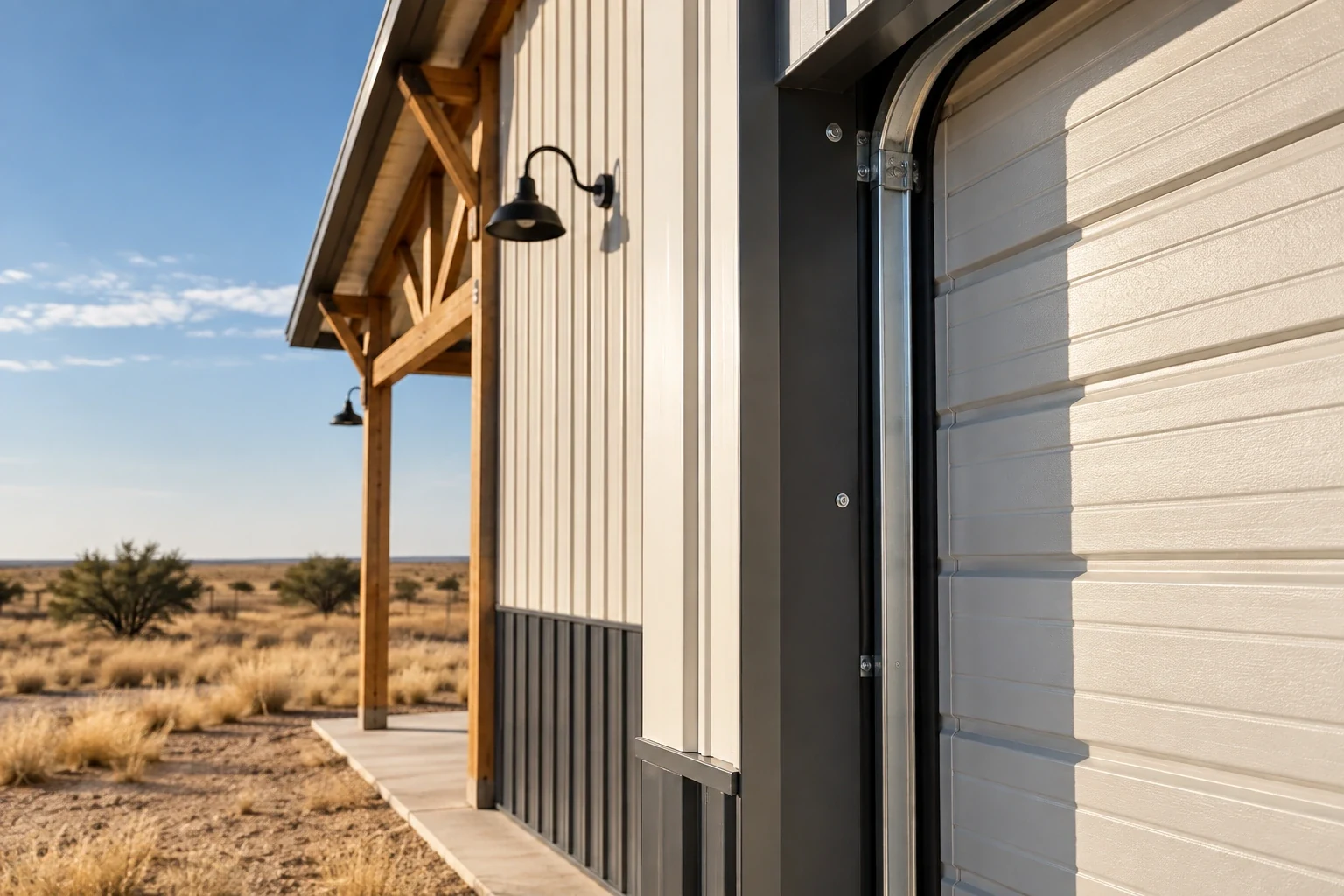 Pole Barn Garages detail, Lubbock TX