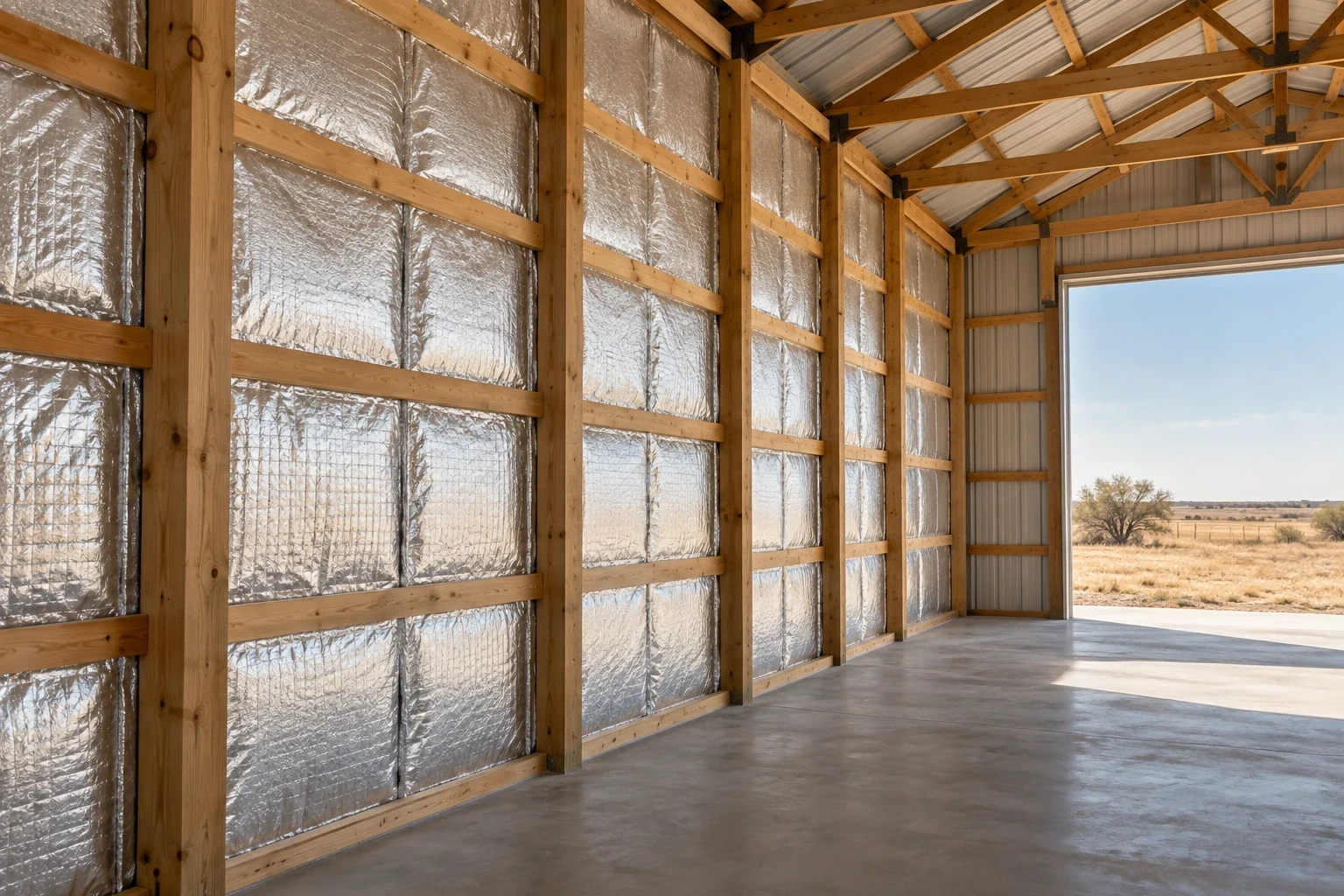 Pole Barn Insulation Installation