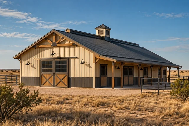 Pole Barn Ventilation Systems pole barn near Lubbock, Texas