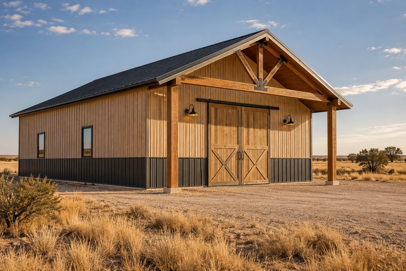 Wood-Sided Pole Barns